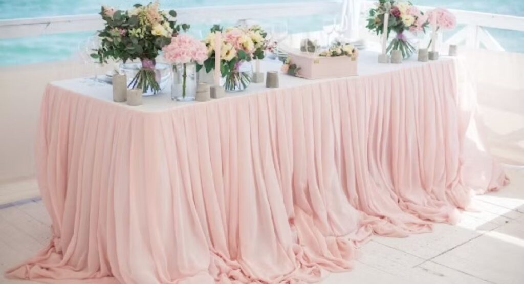 Table Settings and Decorative Accents Using Chiffon